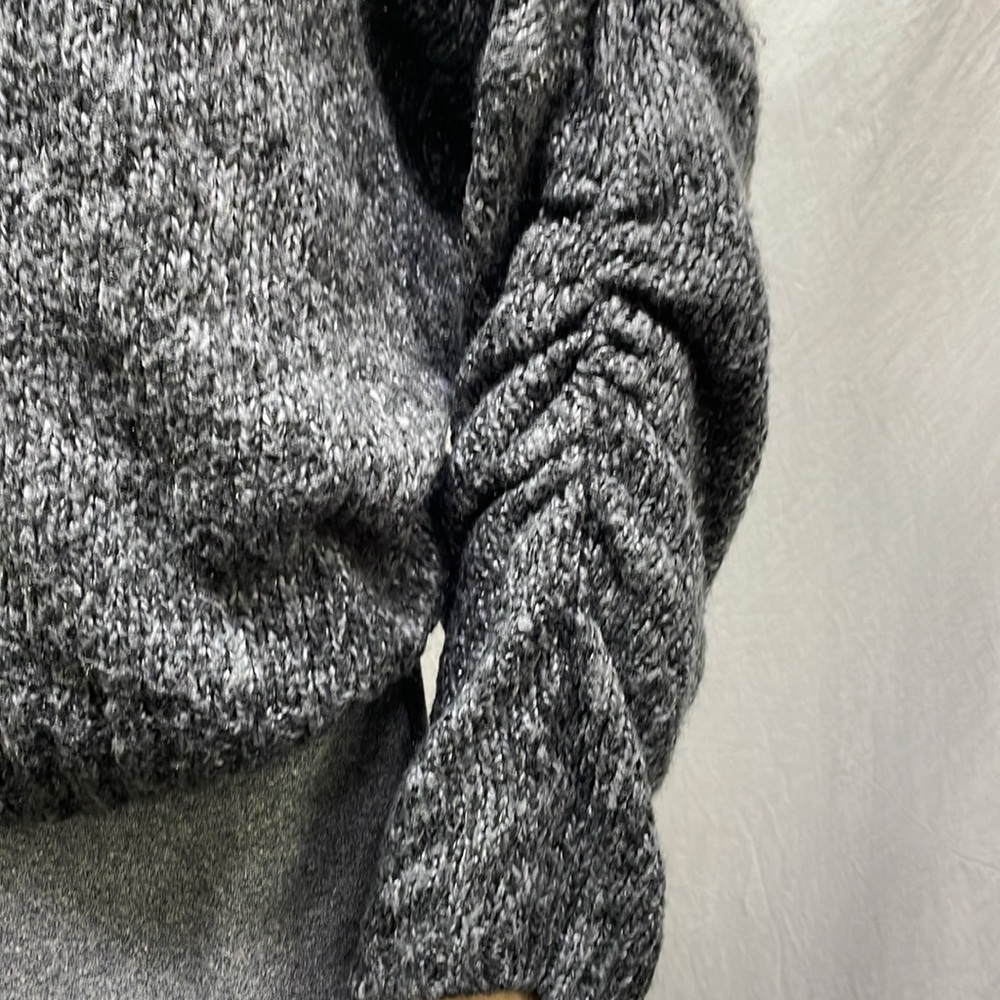 Nine West Jeans Womens Gray Mix Cowl Neck Sweater - Picture 3 of 8
